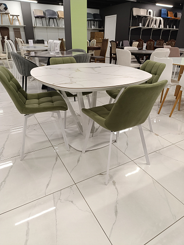 Керамический стол Азраун белый из шоурума 1